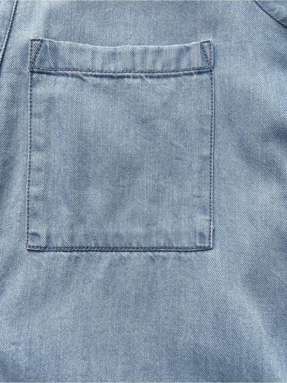 The Keira Denim Mini Dress Anthropologie Pilcro Cotton Light Wash Boho Size L - Picture 9 of 15